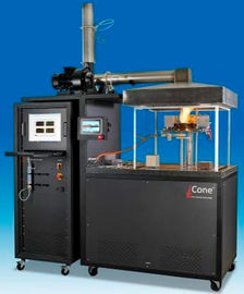 Liberação de calor do teste de fogo de ASTM E1354, produção do fumo e perda maciça Rate Flammability Testing Equipment